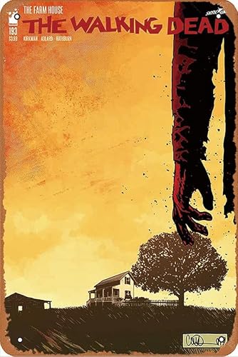 Walking Dead #193 1. Druck – Übergroße Endausgabe Comics Blechgemälde Blechschild Metallschild Vintage Metallposter Cafés Büro Spiel Club Bar Home Wanddekoration 20,3 x 30,5 cm von EDISAXE