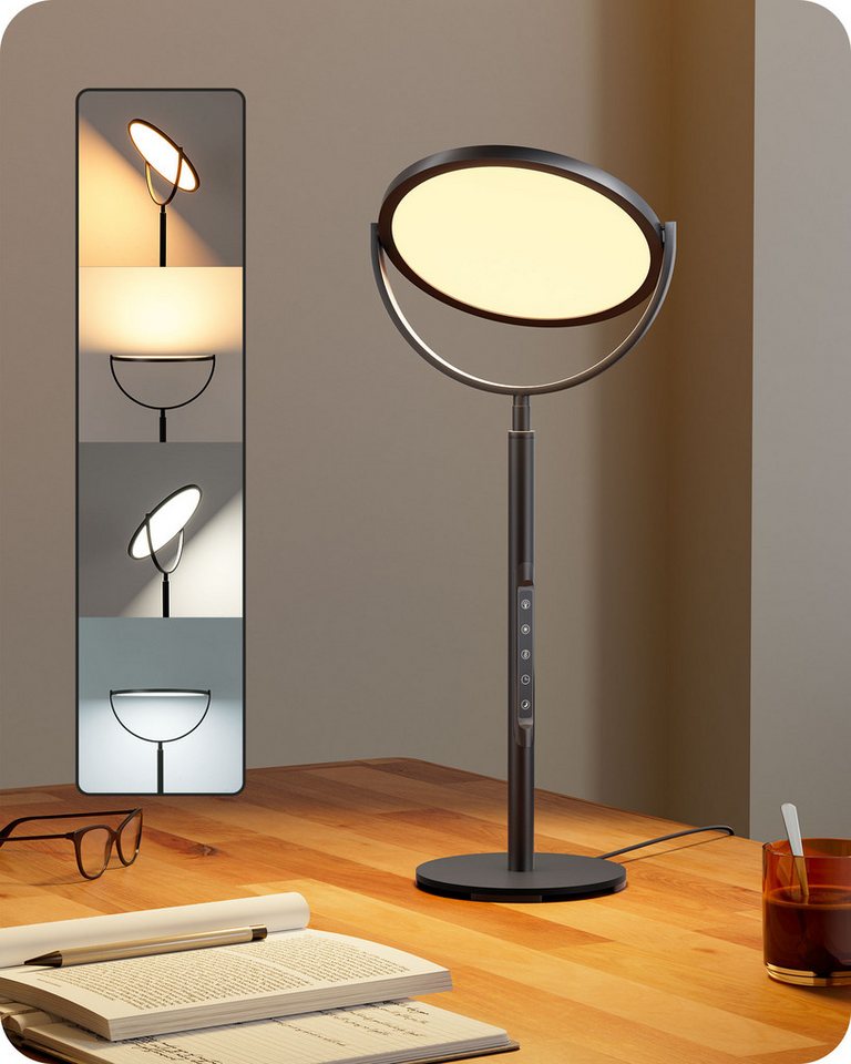 EDISHINE LED Nachttischlampe, LED fest integriert, 4 Farbtemperaturen dimmbar, 300° drehbares LED-Panel, Nachtmodus & Timer EDISHINE LED Nachttischlampe, LED fest integriert, 4 Farbtemperaturen dimmbar, 300° drehbares LED-Panel, Nachtmodus & Timer von EDISHINE