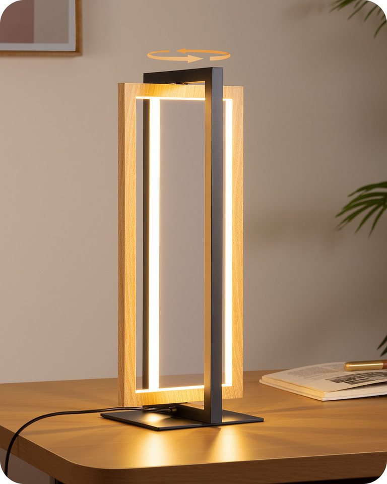 EDISHINE LED Nachttischlampe Touch Dimmbar, LED fest integriert, Tischlampe aus Metall, 3 Farbtemperaturen EDISHINE LED Nachttischlampe Touch Dimmbar, LED fest integriert, Tischlampe aus Metall, 3 Farbtemperaturen von EDISHINE