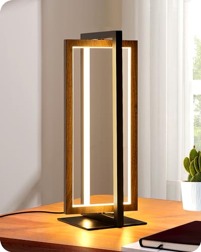 EDISHINE LED Tischlampe, Touch Dimmbare Nachttischlampe, moderne Schreibtischlampe Schwarz Walnuss-dunkel, 3 Farbtemperaturen, 750 Lumen für Schlafzimmer, Wohnzimmer, Büro, Schreibtisch, Geschenk EDISHINE LED Tischlampe, Touch Dimmbare Nachttischlampe, moderne Schreibtischlampe Schwarz Walnuss-dunkel, 3 Farbtemperaturen, 750 Lumen für Schlafzimmer, Wohnzimmer, Büro, Schreibtisch, Geschenk von EDISHINE
