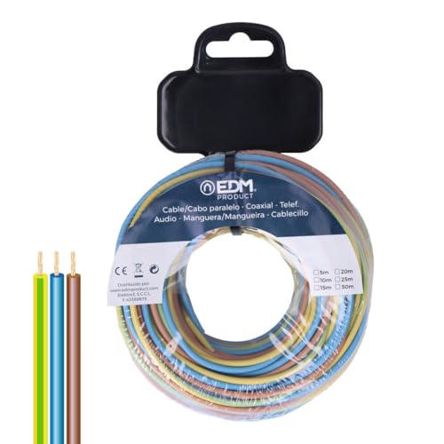 EDM Product Parallelkabel EDM 28739, Blau, Braun, 10 m, Spule h07z1-k, Marke EAN: 8425998287394 EDM Product Parallelkabel EDM 28739, Blau, Braun, 10 m, Spule h07z1-k, Marke EAN: 8425998287394 von EDM Product