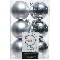 12 EDM Kugeln - Weihnachtsstimmung - Silber - 71870 12 EDM Kugeln - Weihnachtsstimmung - Silber - 71870 von Decoris