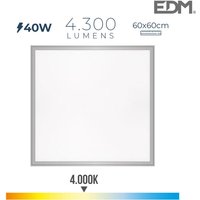 Panel led 40W 4300lm RA80 60x60cm 4000K luz dia von EDM