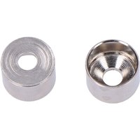 Ausziehbarer Kleiderstangenhalter, 12, Nickel, Packung mit 2 Stück. 85761 von EDM