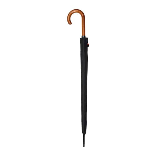 C-COLLECTION Automatischer Regenschirm, Pongee, 8 Stäben, Ø 61 cm, Manschette aus Holz von EDM