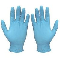 EDM - Schachtel mit 100 blauen puderfreien Nitrilhandschuhen, Größe 9, groß, gd21bd von EDM