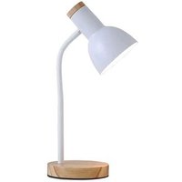 EDM - E27-Schreibtischlampe (maximal 40 w, 230 v), Ø12 cm x 17 x 45 cm, IP20, weiße Farbe von EDM