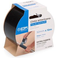Klebeband, 10 m x 50 mm, schwarz EDM 47150 von EDM