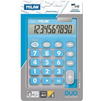 Duo-Rechner-Blister, 10-stellig, blau, große Tasten Mailand von MILAN