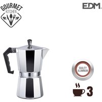 Gourmet Kitchen - 3 Tassen Aluminium Kaffeemaschine von GOURMET KITCHEN