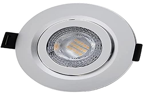 EDM 31642 Downlight LED Einbauleuchte 9 W 806 Lm RA80 3200 K Rund Rahmen Chrom, bunt von EDM