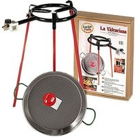 EDM - 38cm polierte Paellapfanne mit Stativ und 300mm Gasbrenner. vaello EDM - 38cm polierte Paellapfanne mit Stativ und 300mm Gasbrenner. vaello von Vaello