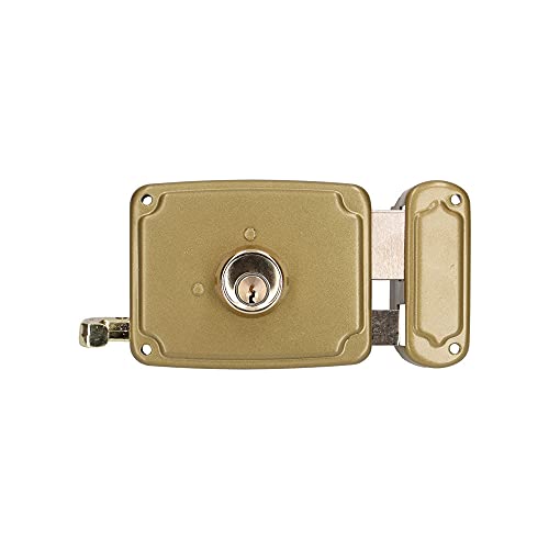 EDM 85263 Rechtsschloss, 3 Schlüssel, 120 mm, goldfarben von EDM