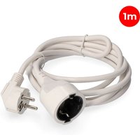 EDM - Schlauchverlängerung, 3x1,5, t/tl, 1m, weiß 23200 von EDM