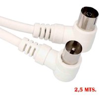 TV-Verlängerung gewinkelt 95mm 25m Uml. weiß 51101 TV-Verlängerung gewinkelt 95mm 25m Uml. weiß 51101 von EDM