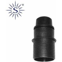 EDM - Solera E14 Halbgewinde-Lampenfassung + Unterlegscheibe, Schwarz 44025 von SOLERA