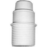 EDM - Lampenfassung E-14 mit Halbgewinde + weiße Unterlegscheibe von EDM