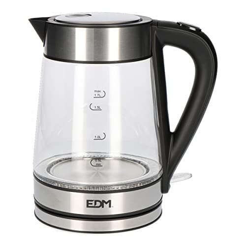 EDM Elektrischer Wasserkocher mit LED-Licht, mehrfarbig, Standard von EDM