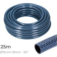 EDM - Gartenschlauch, blau, innen ø 19 mm, außen ø 25 mm (3/4 Zoll), Rolle 25 m von EDM