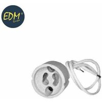 EDM - Halogenlampenfassung, GU-10, 2 a, 250 v, 15 cm Kabel (eingeschrumpft) von EDM