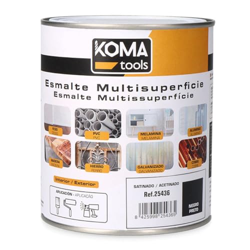 EDM Koma Tools Acryl-Lack, Schwarz, satiniert, 750 ml EDM Koma Tools Acryl-Lack, Schwarz, satiniert, 750 ml von EDM