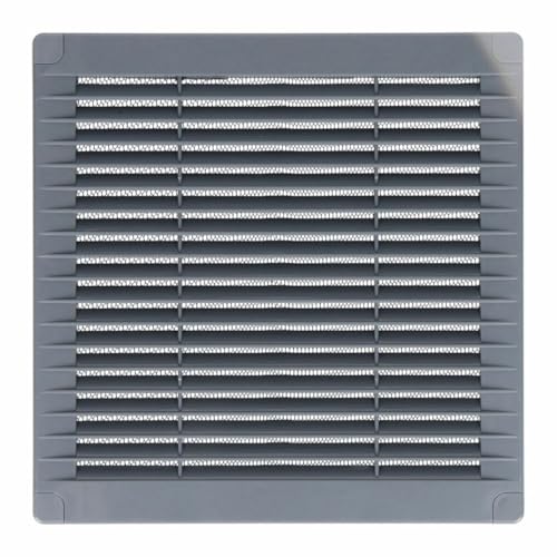 EDM Lüftungsgitter 87705 Grau 20 x 20 x 0,7 cm Fliegengitter von EDM