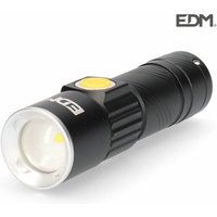 Mini-Taschenlampe mit zoom 1 led 120 lumens 7500k wiederaufladbar mit usb lithium batterie enthalten reichweite 60mts von EDM