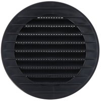 EDM - Runde Einbau-Lüftungsgitter mit Moskitonetz aus abs in Anthrazitgrau Ø9cm Ø12cm EDM - Runde Einbau-Lüftungsgitter mit Moskitonetz aus abs in Anthrazitgrau Ø9cm Ø12cm von EDM