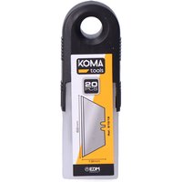 Satz mit 20 Ersatzklingen für Koma Tools 91016 Cutter von EDM