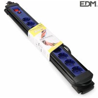 EDM - Sockel Mehrfach 10 Steckdosen mit Schutz+Schalter 3 mts. von EDM