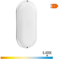 EDM Wandleuchte de Wand 32449 White Plastic F 18 W 120 W 1820 LM Sensor de Motion Sensor de light Oval (6400 K) von EDM
