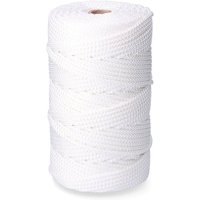 Geflochtene Schnur aus Polyestergranit (200 Meter Länge und Stärke von Ø6 mm) Farbe weiß von EDM