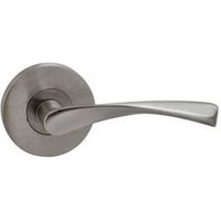 Satz 65 mm Rosettengriffe aus satiniertem Nickel mit Knopfabdeckungen SV-R655 von JANDEL