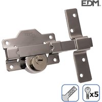 EDM - E3/85191 cerrojo seguridad níquel incluye 5 llaves von EDM