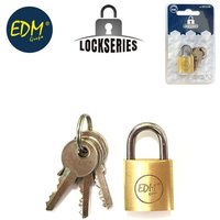 Normalbogen-Vorhängeschloss aus Messing, 20 x 12 mm, EDM-Blister Normalbogen-Vorhängeschloss aus Messing, 20 x 12 mm, EDM-Blister von EDM