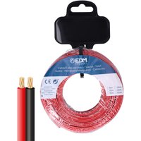 Produkt Kabel Parallel Flach 28710 Schwarz Rot 50 m 2 x 1 mm - Brand ean: 8425998287103 - EDM von EDM