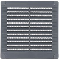 EDM - Quadratische Lüftungsgitter mit Stopfen und Moskitonetz aus abs in Grau 15x15x0,7cm EDM - Quadratische Lüftungsgitter mit Stopfen und Moskitonetz aus abs in Grau 15x15x0,7cm von EDM