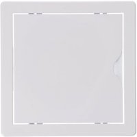 EDM - Quadratische weiße Einbauregisterabdeckung aus abs mit Push-Pull-Öffnungsmechanismus geeignet für Gipskarton 16,5x16,5cm von EDM