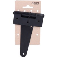 T-Scharnier 130 x 90 mm h°, schwarzes Epoxidharz aus EDM Hängekarton von EDM