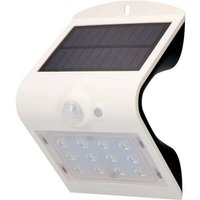 Solar-Wandlampe mit EDM Led-Sensor 1,5W 220 Lumen 10x14cm - Weiß von EDM