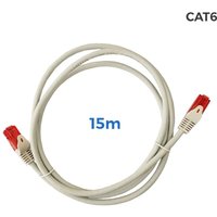 UTP Cat.6 Kabel RJ45 Kupfer LSZH Grau 15m von EDM