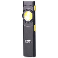 Ultraflache LED-Taschenlampe aus Aluminium, 5 W, 8 Modi, IP44 EDM 36113 von EDM