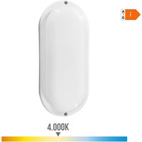 EDM - Wandleuchte de Wand 32448 White Plastic f 18 w 120 w 1820 lm Sensor de Motion Sensor de light Oval (4000 k) von EDM