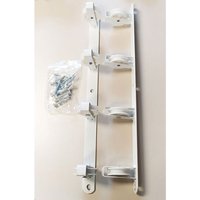 Wandwäscheleine Basic mit 4 Rollen, weiß, 47x5x5cm 85761 von EDM