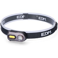 Per usb wiederaufladbare Stirnlampe mit 2 LEDs, 3 Modi, IP44 EDM 36416 von EDM