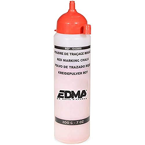EDMA Kreidepulver Rot 200 G, 1 stück (1er Pack) von Edma