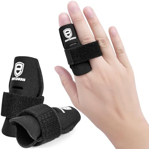 EDNYZAKRN 2 Pack Fingerschutz bei Verletzung, Fingerschiene Fingerbandage Einstellbare Trigger Finger Brace Splint Unterstützung für Sport Basketball Volleyball Tennis Baseball EDNYZAKRN 2 Pack Fingerschutz bei Verletzung, Fingerschiene Fingerbandage Einstellbare Trigger Finger Brace Splint Unterstützung für Sport Basketball Volleyball Tennis Baseball von EDNYZAKRN