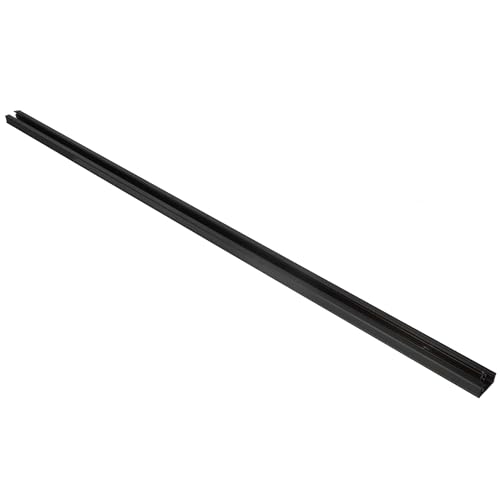 EDO System MEVA PRO Aufbauschiene 1-Phasen Aufputz Einphasen-Stromschiene mit Schutzleiter Beleuchtungssystem Schienenbeleuchtung Schienensystem Track 1 M 110-265 V AC IP20 Schwarz von EDO