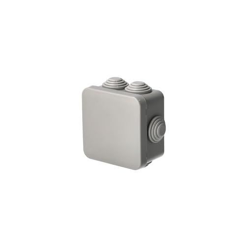 EDO Abzweigdose IP55 Wasserdicht 70x70x35 mm Grau – UV-beständig Halogenfrei – Verteilerdose mit Kabeleinführungen & Schnappdeckel – Aufputz Abzweigkasten Innen & Außen EDO Abzweigdose IP55 Wasserdicht 70x70x35 mm Grau – UV-beständig Halogenfrei – Verteilerdose mit Kabeleinführungen & Schnappdeckel – Aufputz Abzweigkasten Innen & Außen von EDO