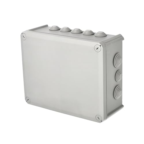 EDO Abzweigdose IP66 Wasserdicht 240x190x95 mm Grau – UV-beständig Halogenfrei – Verteilerdose mit Kabeleinführungen & Schraubdeckel – Aufputz Abzweigkasten Innen & Außen EDO Abzweigdose IP66 Wasserdicht 240x190x95 mm Grau – UV-beständig Halogenfrei – Verteilerdose mit Kabeleinführungen & Schraubdeckel – Aufputz Abzweigkasten Innen & Außen von EDO
